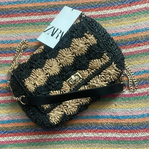 NWT Zara Bi-color Crossbody Bag - Picture 14 of 16